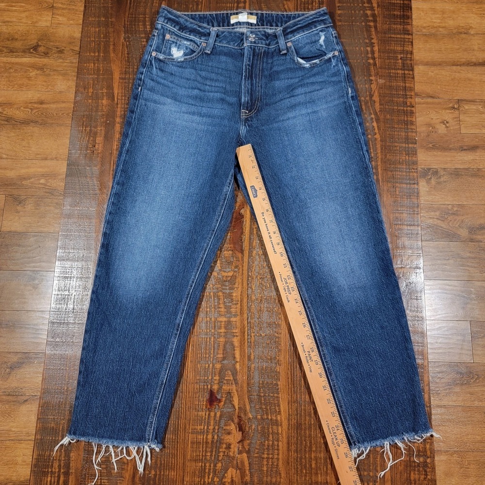 Maurices Goldie Blues Cheeky Taper Ankle Jeans High Rise Blue Denim Womens Sz 12